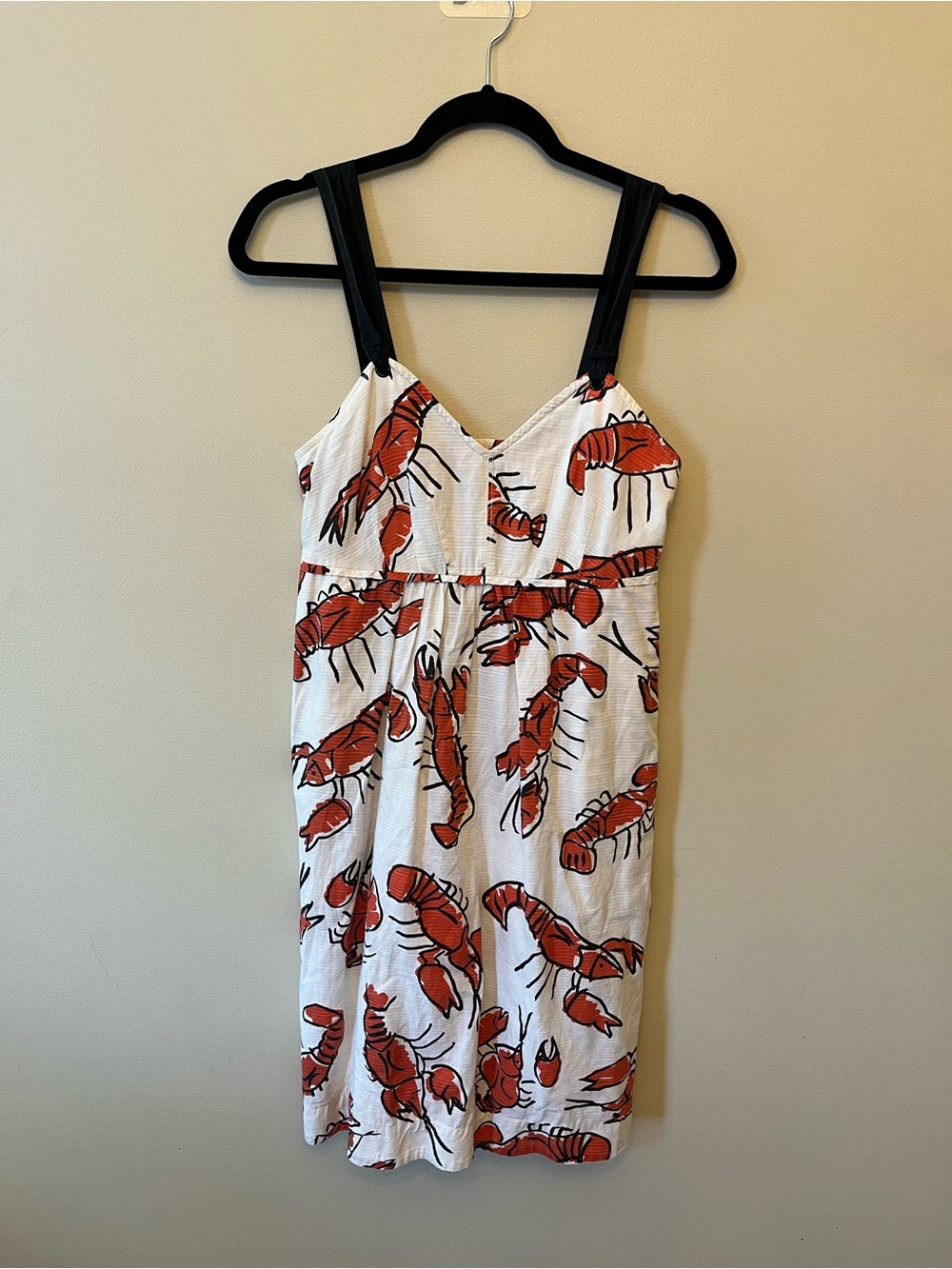 Edme & Esyllte Anthropologie RARE Lobster Dress Women's Size 4 Summer Vacation